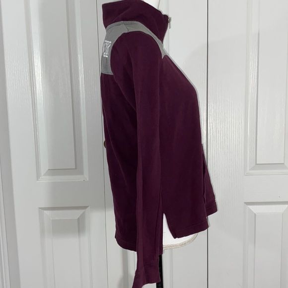 PINK 3/4 zip Sweatshirt size Small - Picture 4 of 8
